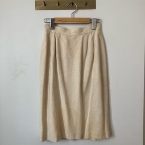 Vintage 100% Raw Silk Skirt